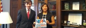NYRA meets with U.S. Rep. Grace Meng- author of bill to lower the voting age!